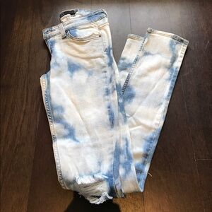 JOHN ESAYA Acid-Wash Skinny Jeans
